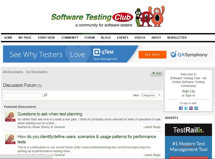 SoftwareTestingClub_forum